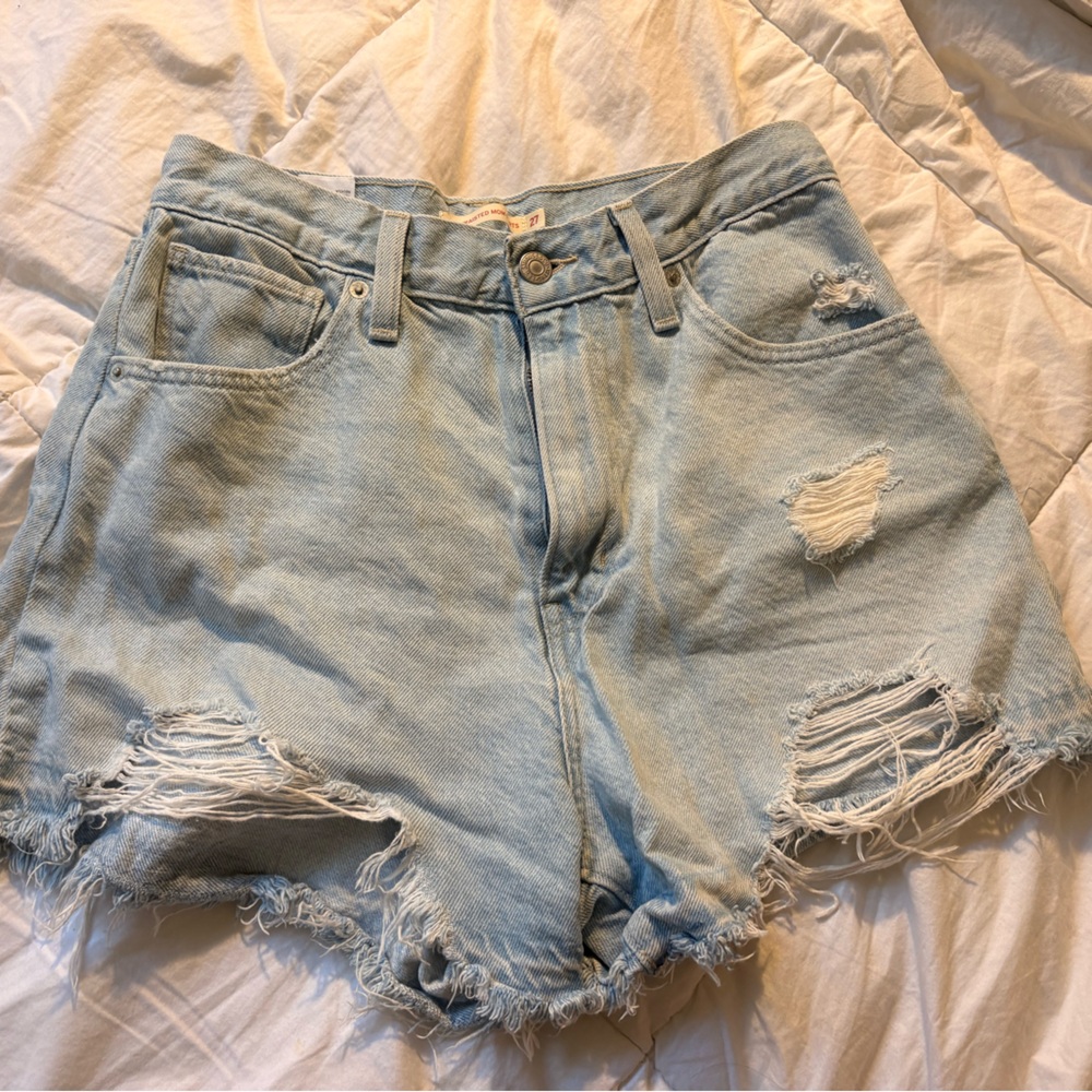 Levi's Women's High Waisted Mom Shorts